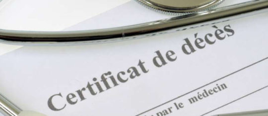 déclaration de décès