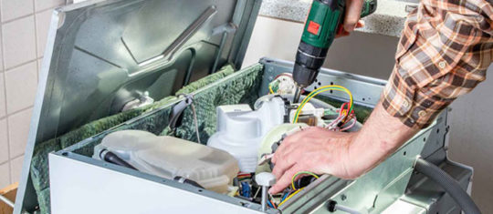 Un appareil électroménager en panne
