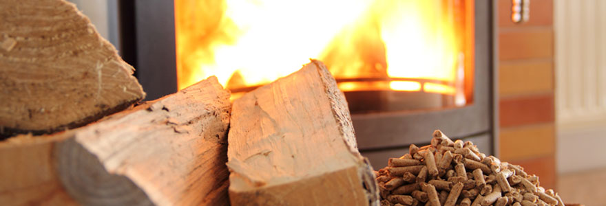 Chauffage au poêle à granulés de bois