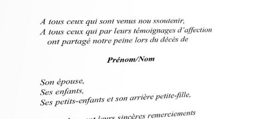 avis de décès